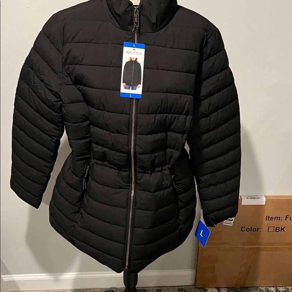 Nautica Women's Black Puffer Jacket